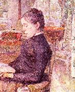  Henri  Toulouse-Lautrec The Reading Room at the Chateau de Malrome